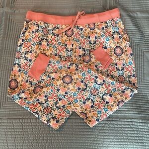 Vera Bradley XL Cotton Blend Multicolor Floral Lounge PJ Pants